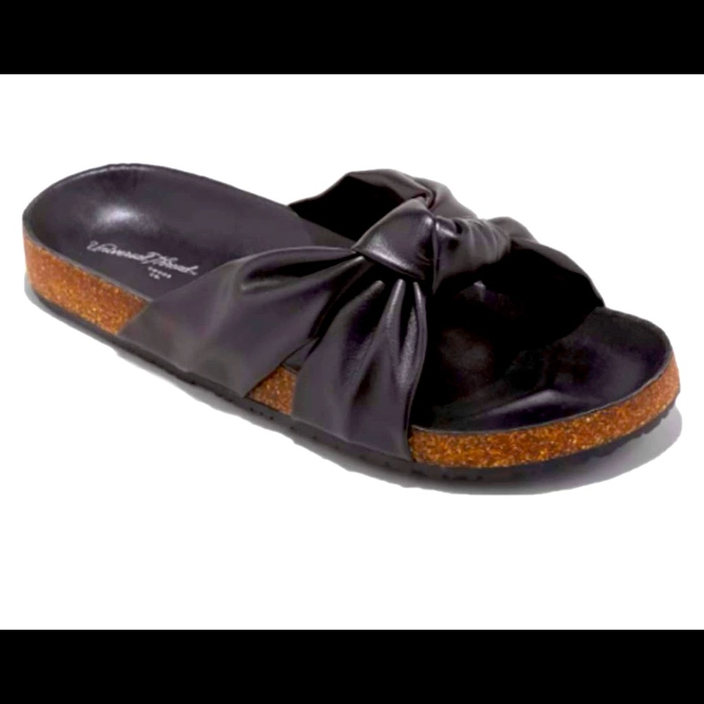 Universal Thread Women's Black Junie Knotted Sandals